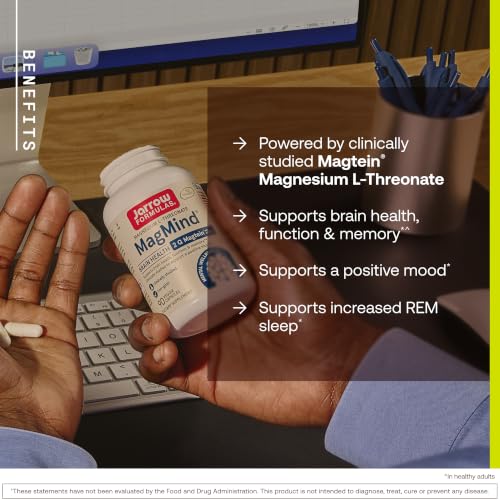 Jarrow MagMind Magtein Magnesium L-Threonate, 90 Capsules - image 2