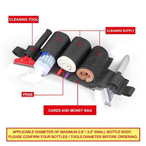 Tool Pouch, Waist Tools Bag Belt, Bottle Holster, Heavy Duty Working Tool Apron for Janitorial, Custodial, Housekeeping, Cleaning - Thumbnail 5