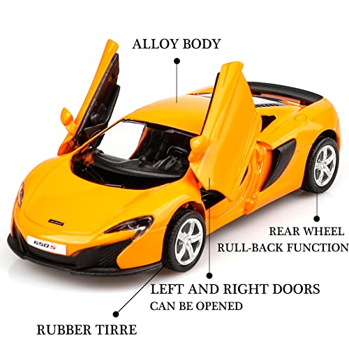 Modelo a escala 1/36 Mclaren 650S de metal fundido miniatura 3