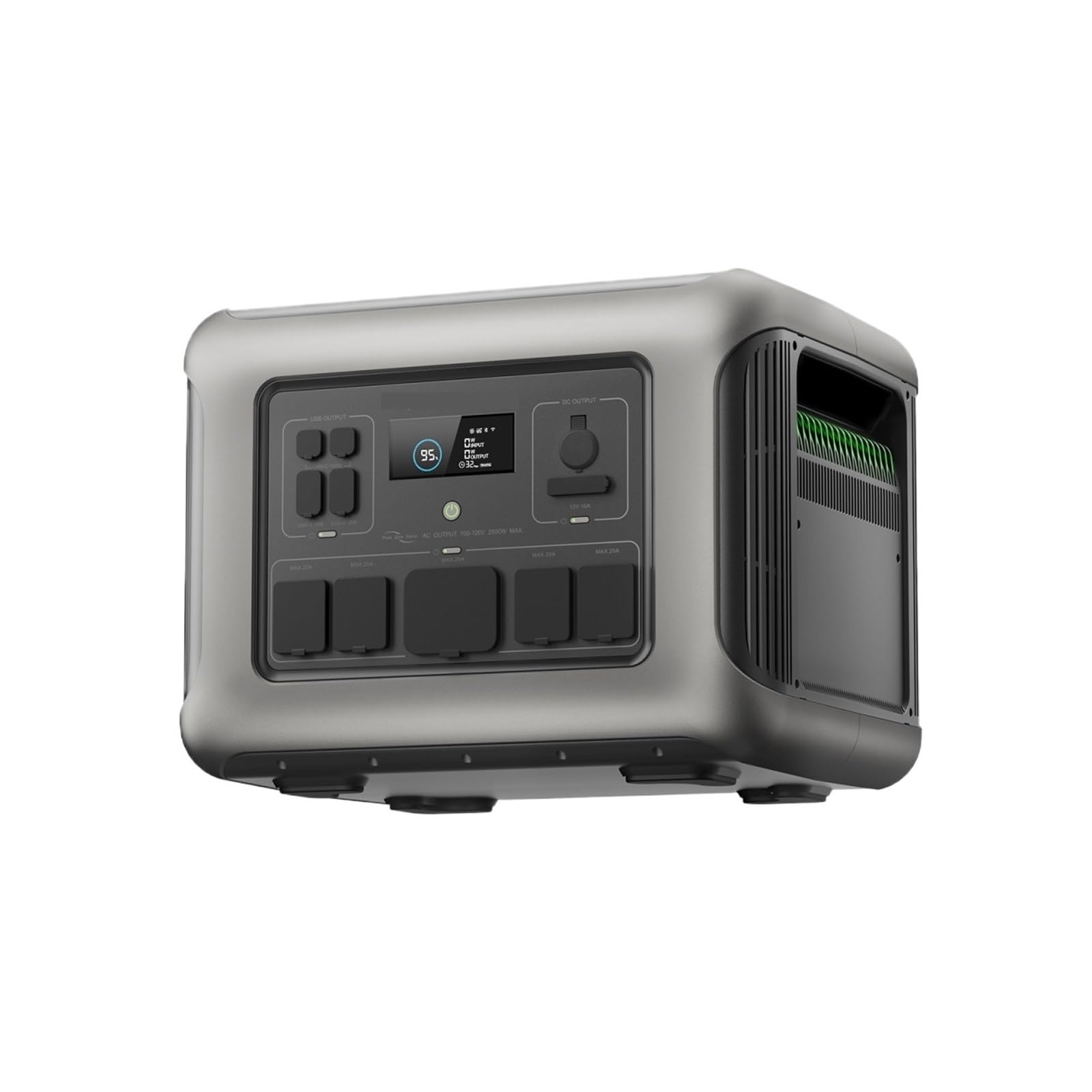 Estación De Energía Portátil R600, Batería LiFeP04 299Wh con 2 Salidas CA 600W (sobretensión 1200W) For Acampar Al Aire Libre, Casa Rodante Ligero Y PortáTil