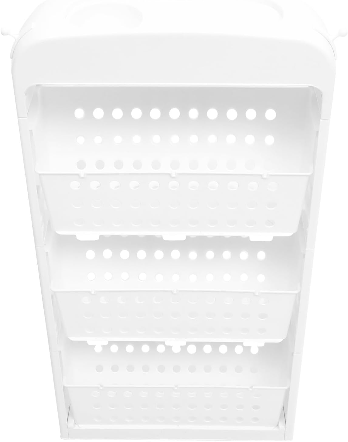 Uonlytech 3-Tier White Standing Bookshelf Storage Rack, Home Books Organizer for Bedroom, Floor Bookcase with Multi-Purpose Shelves