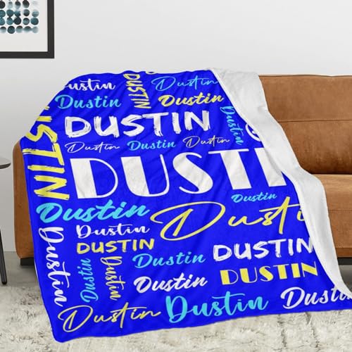 Personalized Blankets for Kids with Names Customized Blankets with Name for Adult Custom Blanket Gift for Birthday Christmas Valentines Day Gift