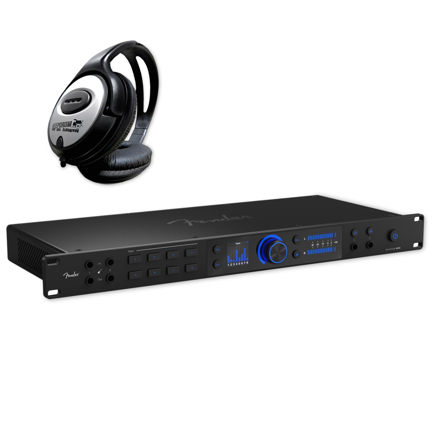 Fender Quantum HD 8 26 x 30-kanałowy interfejs audio USB-C ze słuchawkami keepdrum