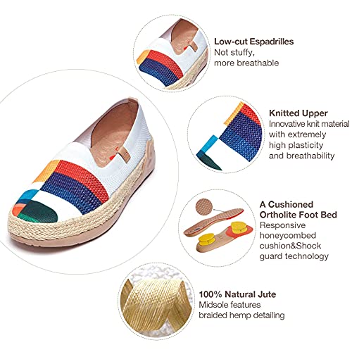 Image of UIN Shoes for Women Slip On Sneakers Comfortable Lightweight Barefoot Travel Art Painted Casual Loafers