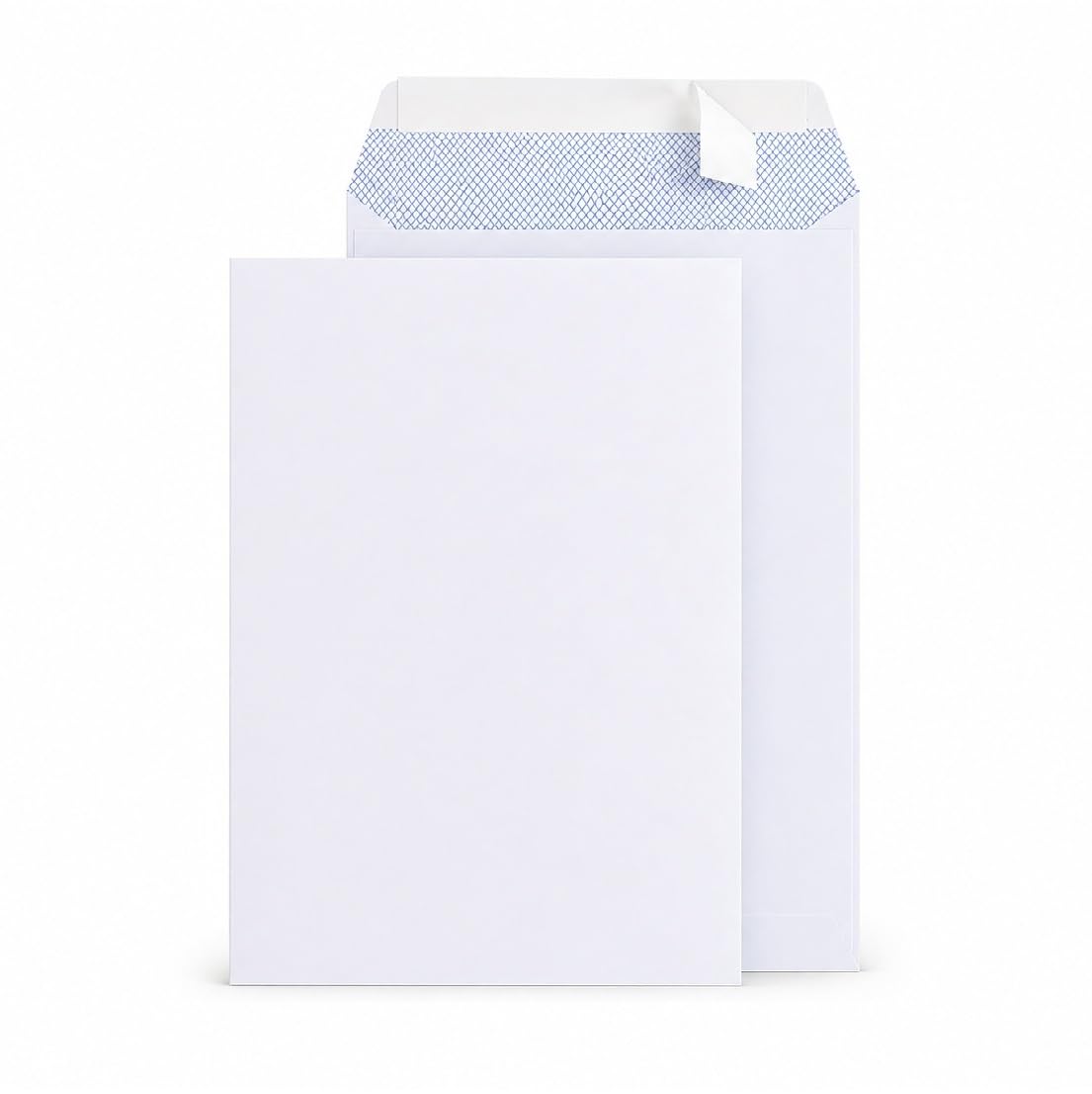 15 C4 White Envelopes - Peel & Seal - A4 Unfolded - 80gsm - Strong & Secure Mailing Envelopes - Royal Mail Large Letter Size