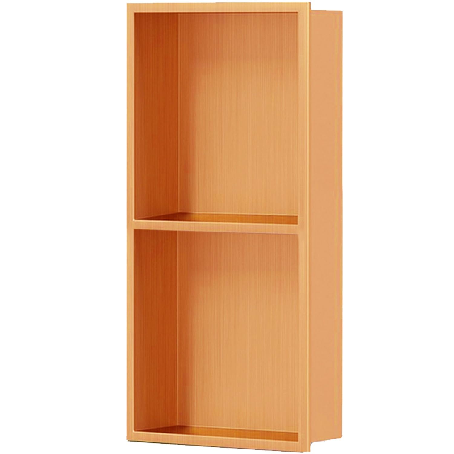 Mensola doccia a incasso in acciaio inox senza piastrelle necessarie per ambienti umidi, bagno, rinnovamento della casa, essenziale - oro rosa 700 x 280 x 125 mm