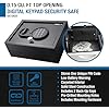Barska Top Opening Keypad Safe Compact Digital Security Box for Home or Office, Solid Steel, Anti-Pry Hinges, Jewelry & Valuables- drawer safe - top open drawer - in wall mounting, Hidden safes