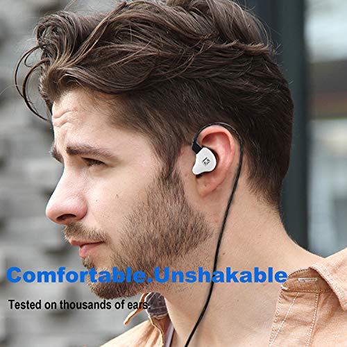 Image of YINYOO KBEAR KS1 in Ear Monitor Bass Earbuds Wired Earbuds,Clear Sound Stereo Headphones, Vocals Forwards High Resolution Noise Canceling Earphones, Dual Magnectic Circuit Dynamic Detachable Cable