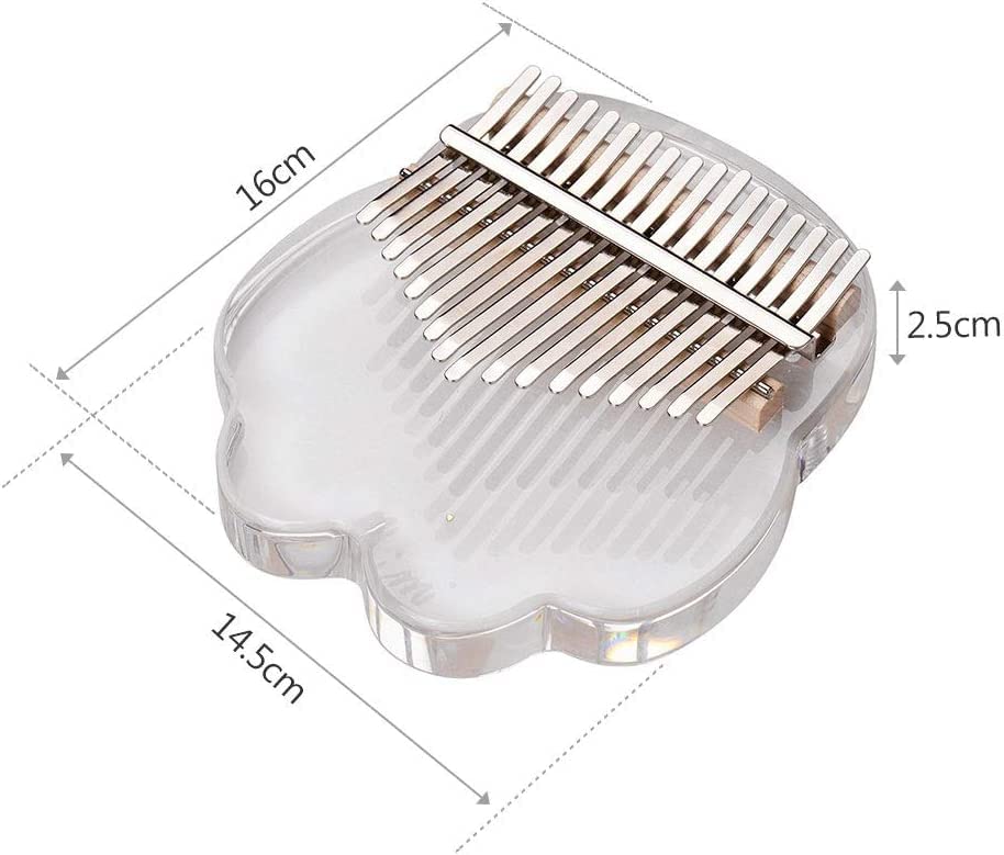 Mini Doigt Kalimba Pouce Piano 17 Touches Kalimba Pouce Piano Matériau Acrylique Transparent, Autocollants De Note De… - Les Beatles, Paul McCartney, John Lennon, RIngo Starr, George Harrison Mini Doigt Kalimba Pouce Piano 17 Touches Kalimba Pouce Piano Matériau Acrylique Transparent, Autocollants De Note De… – Image 3