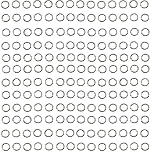 1000pcs 4mm Stainless Steel Rings Jump Rings Connector Rings for Jewelry Making Necklaces Bracelet Earrings Keychain DIY Craft (Silver, 4mm)