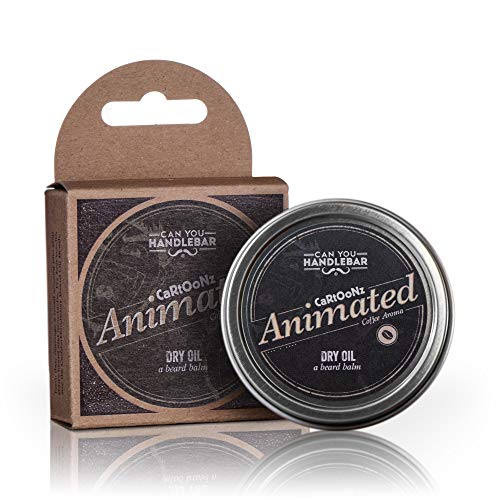 CanYouHandlebar Animé - fraîchement infusé Noir Café Aroma - Baume Barbe pour les hommes | Huile sèche Barbe Conditioner | 2 Oz en acier inoxydable Tin Fraîchement infusé Café noir