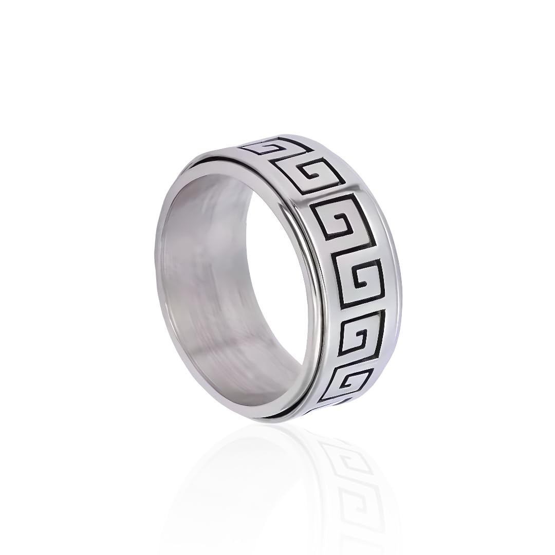 the men thing STRAVO - Titanium Steel Ring for Men & Boys (Size : 23)-picture-39