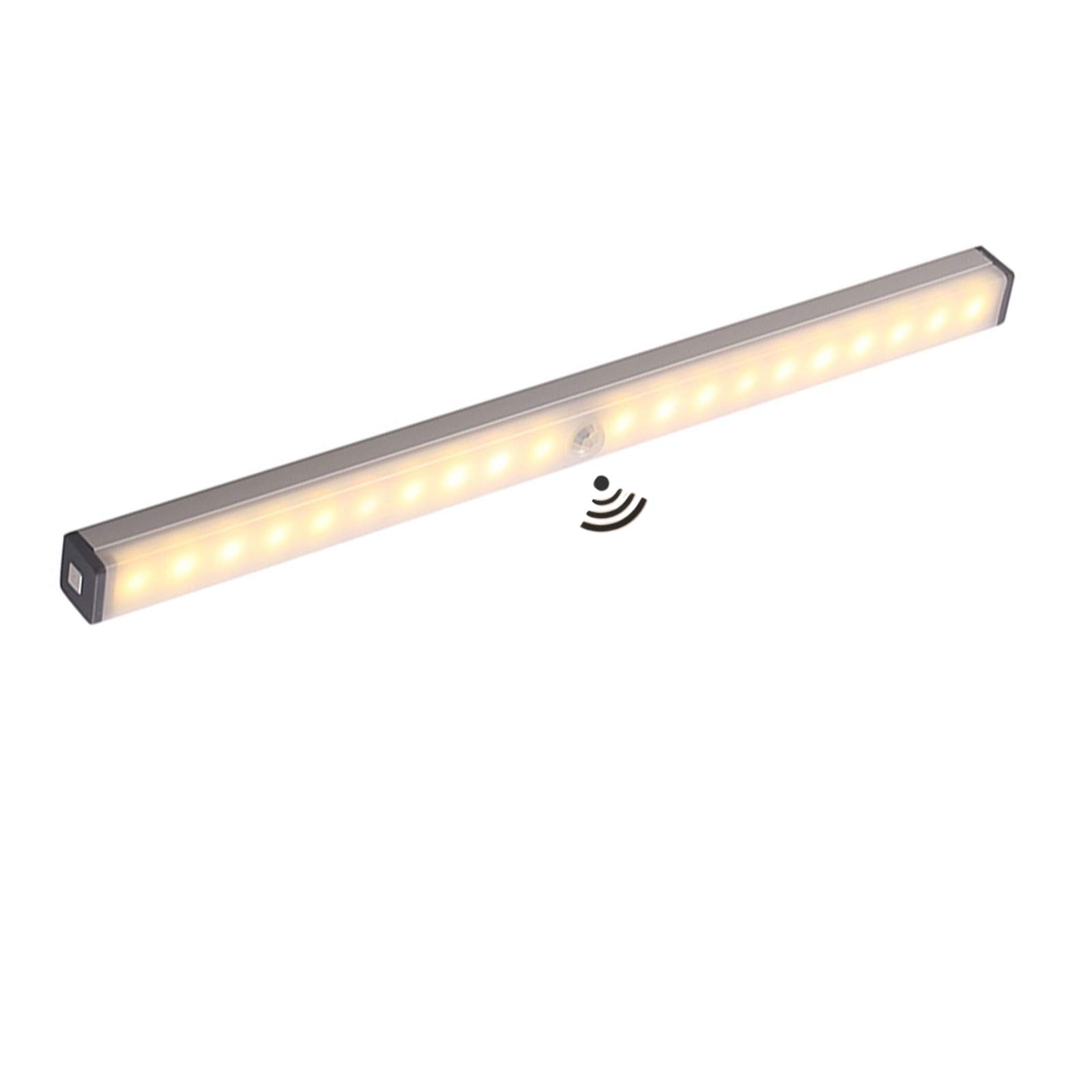 Applique Murale à détecteur de Mouvement, alimentée par Batterie USB, veilleuse LED avec capteur sans Fil pour tiroir, escaliers, Couloir, Cuisine, Chambre à Coucher, 50 cm