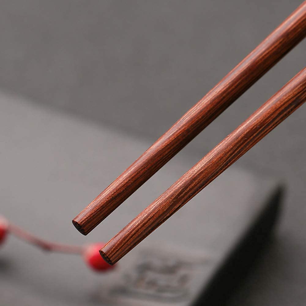 Palillos Reutilizables japoneses Palillos de Metal Palillos Reutilizables Set dees, Palillos japoneses con Caja Palillos de Madera Natural para Sushi Fideos arroz Apto para lavavajillas (Col