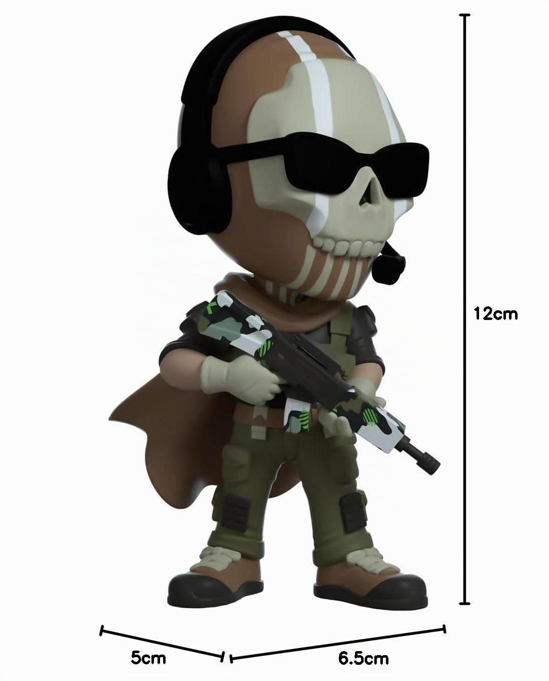 You Tooz Action figure di Ghost di Call of Duty, in vinile, da 11,7 cm, da collezione, con licenza ufficiale, del videogioco Call of Duty: Modern Warfare 2
