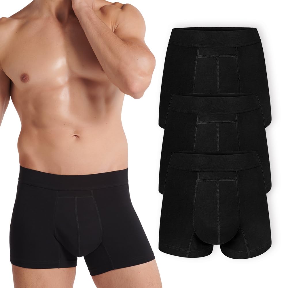 Siegmund Care Herren Boxershorts | Waschbare und Wiederverwendbare Hygieneunterwäsche mit bis zu 60ml Saugfähigkeit | Größe M bis XXL | bei Blasenschwäche und Tröpfchenverlust