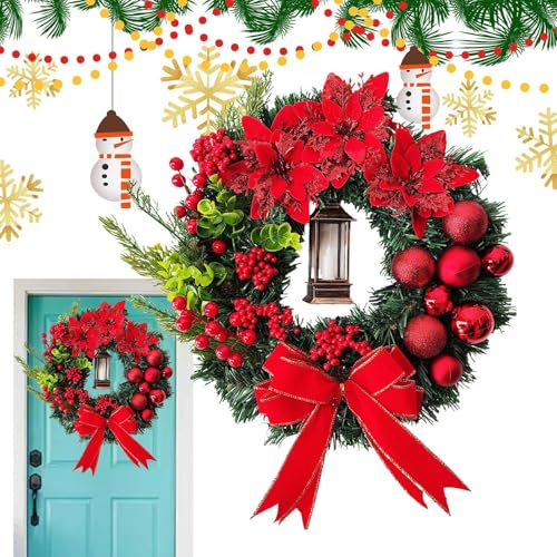 Couronne de Noël murale cadeau idéal pour décoration de porte - 8