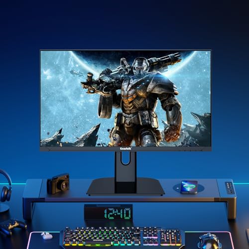 Image of Gawfolk 27 inch 2K QHD(2560x1440) PC Screen, 180Hz Gaming Monitor, 1ms Without Bezel, FreeSync,100% sRGB, 178 Wide Viewing Angle, HDMI2.0、DisplayPort, 75 * 75MM Wall Mount Compatible - Black