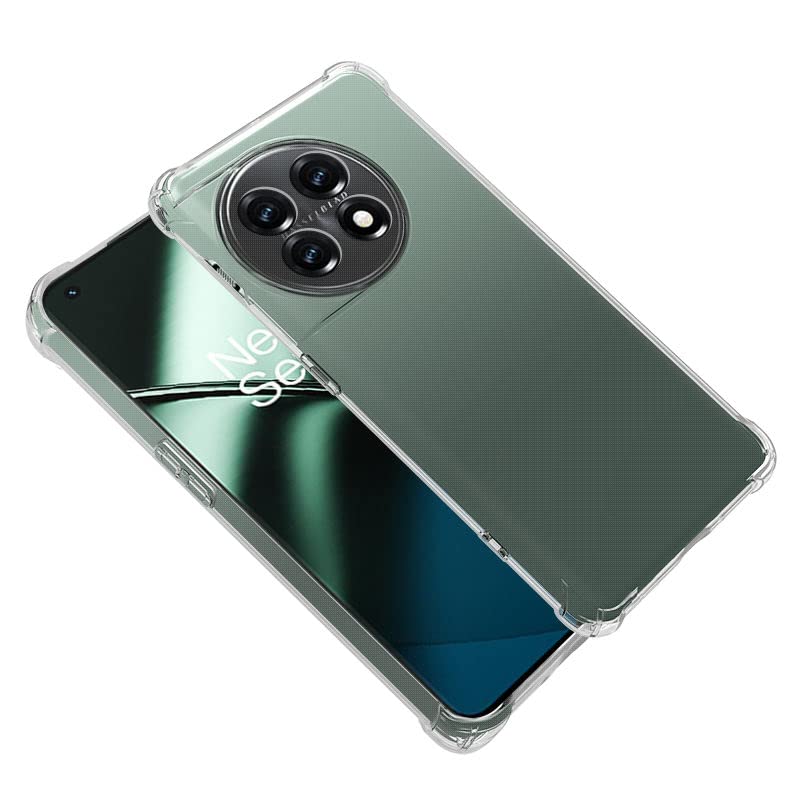 Image of for Oneplus 11R 5G Case,Oneplus 11R 5G Phone Case Clear Transparent Reinforced Corners TPU Shock-Absorption Flexible Cell Phone Cover for Oneplus 11R 5G - Transparent