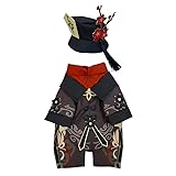 Wolancy Genshin Impact Hu Tao Cat Dog Costumes Halloween Pet Clothes Anime Cosplay