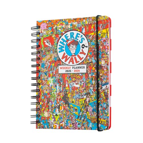 Grupo Erik Agenda escolar 2025-2026 Semana Vista A5 ¿Dónde esta Wally? : Agenda Curso 2025 2026 | Con Pegatinas, Ilustraciones y Anillas : Para Niños y Estudiantes de Instituto
