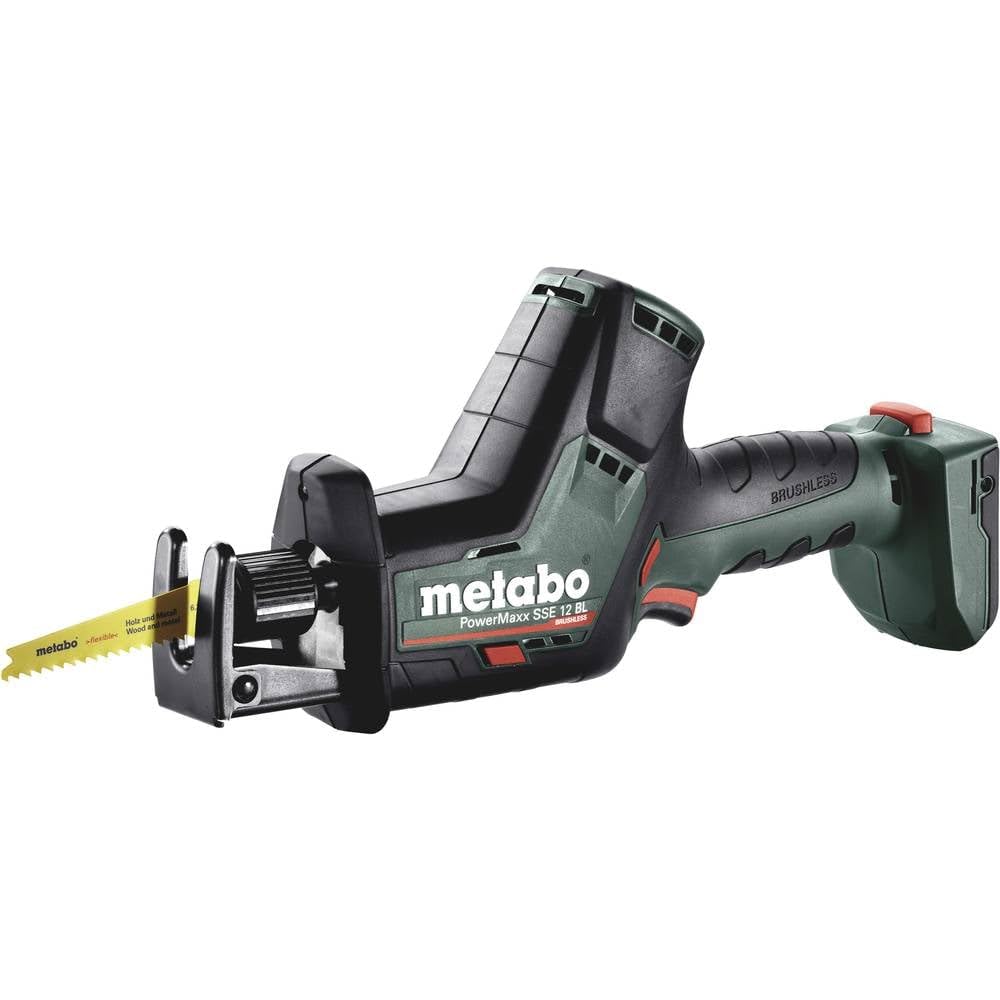 METABO MÁQUINAS SIERRA DE SABLE DE BATERÍA SIN ESCOBILLAS_Con batería de Litio 12 V - PowerMaxx SSE 12 BL