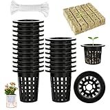thirei Hydrokultur Pflanzen Net Kit, 8,5 cm Pflanzen Netztöpfe, Hydroponischen Pflanze Mesh Töpfe, Hydroponik Net Pot, Netztöpfe für Hydroponik Gemüse und Blumenanbau,20 Stück