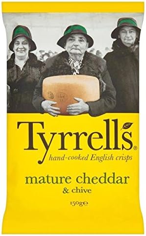 Tyrrells Cheddar & Chives Crisps - 150g