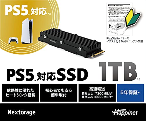 Nextorage NEM-PA 1TB 内蔵型SSD PS5対応 M.2 51YklIGUbOL.jpg