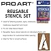 PRO ART Oil Board Stencil Set 5