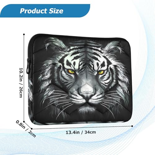 Funda para portátil 13-14 pulg negra y blanca resistente miniatura 3