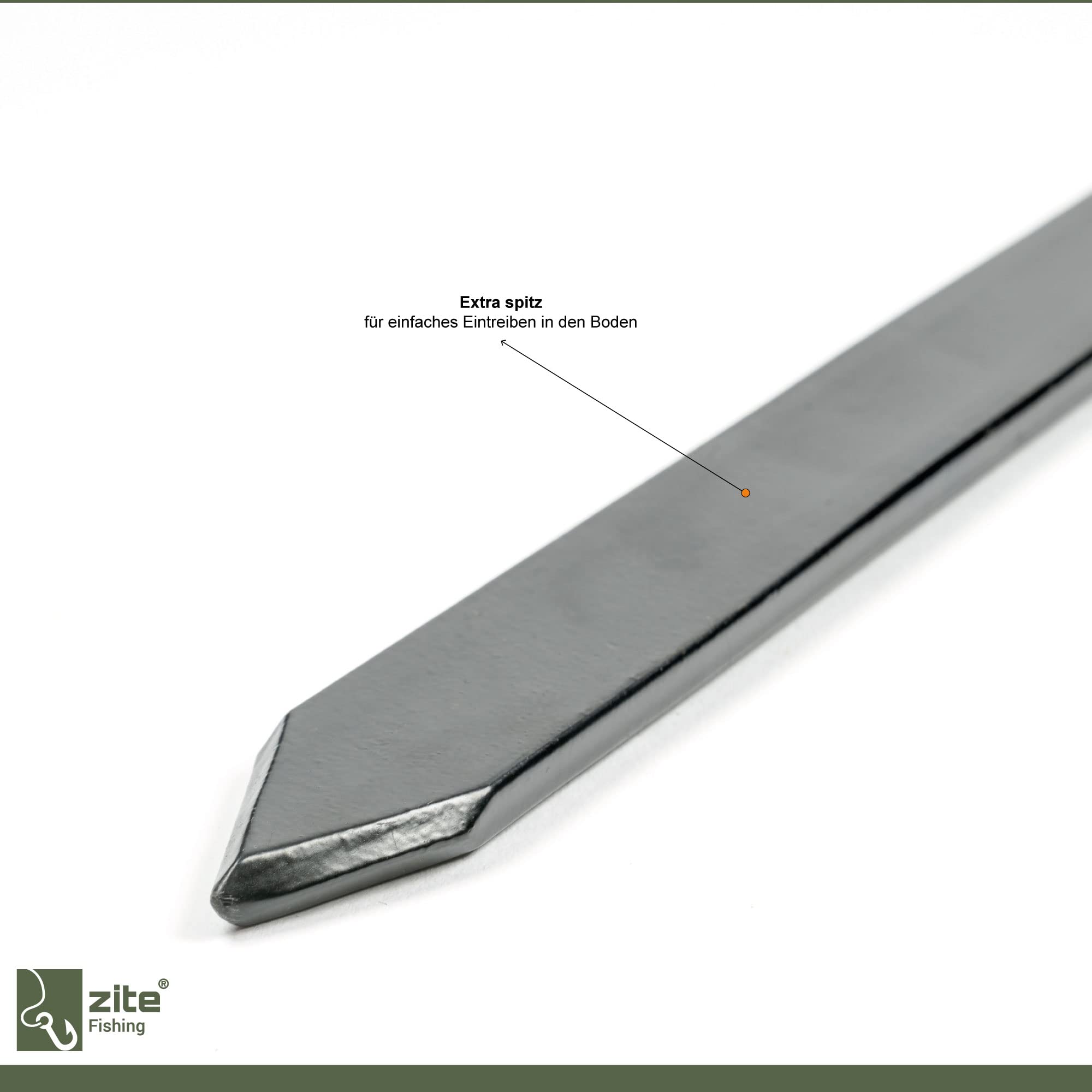 Zite Fishing Stellfisch Rutenhalter Angel [Aus Metall & Verstellbar] - Stabile Rutenauflage Stellfischruten - Robuster Rutenständer/Stellfischrutenhalter, Angelrutenhalter, Angelhalter, Angelständer