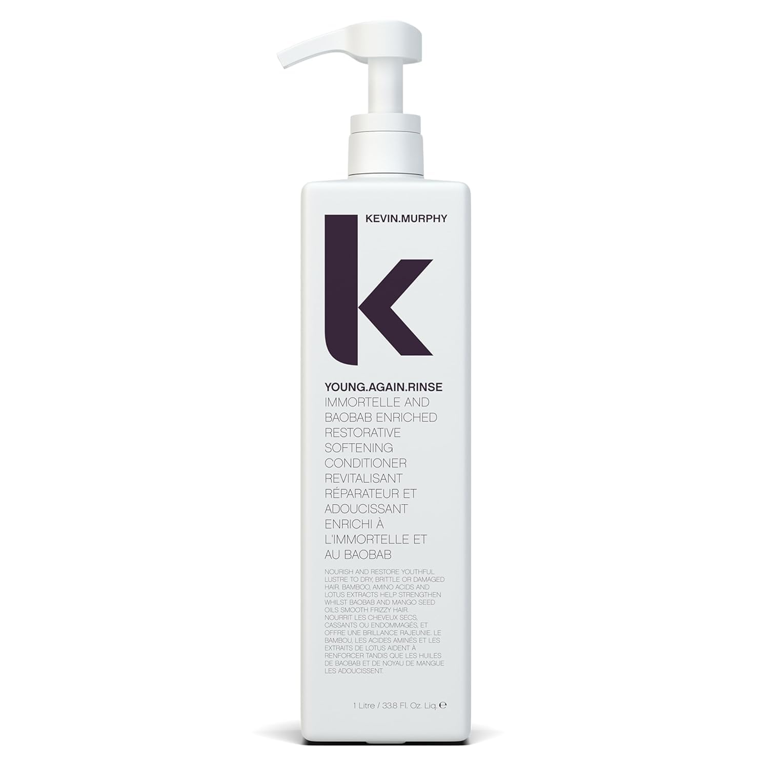 KEVIN.MURPHY YOUNG.AGAIN.RINSE - Moisturising Anti-Ageing Conditioner - For Ageing, Dry, Damaged & Brittle Hair - Hair Repair - With Amino Acids -