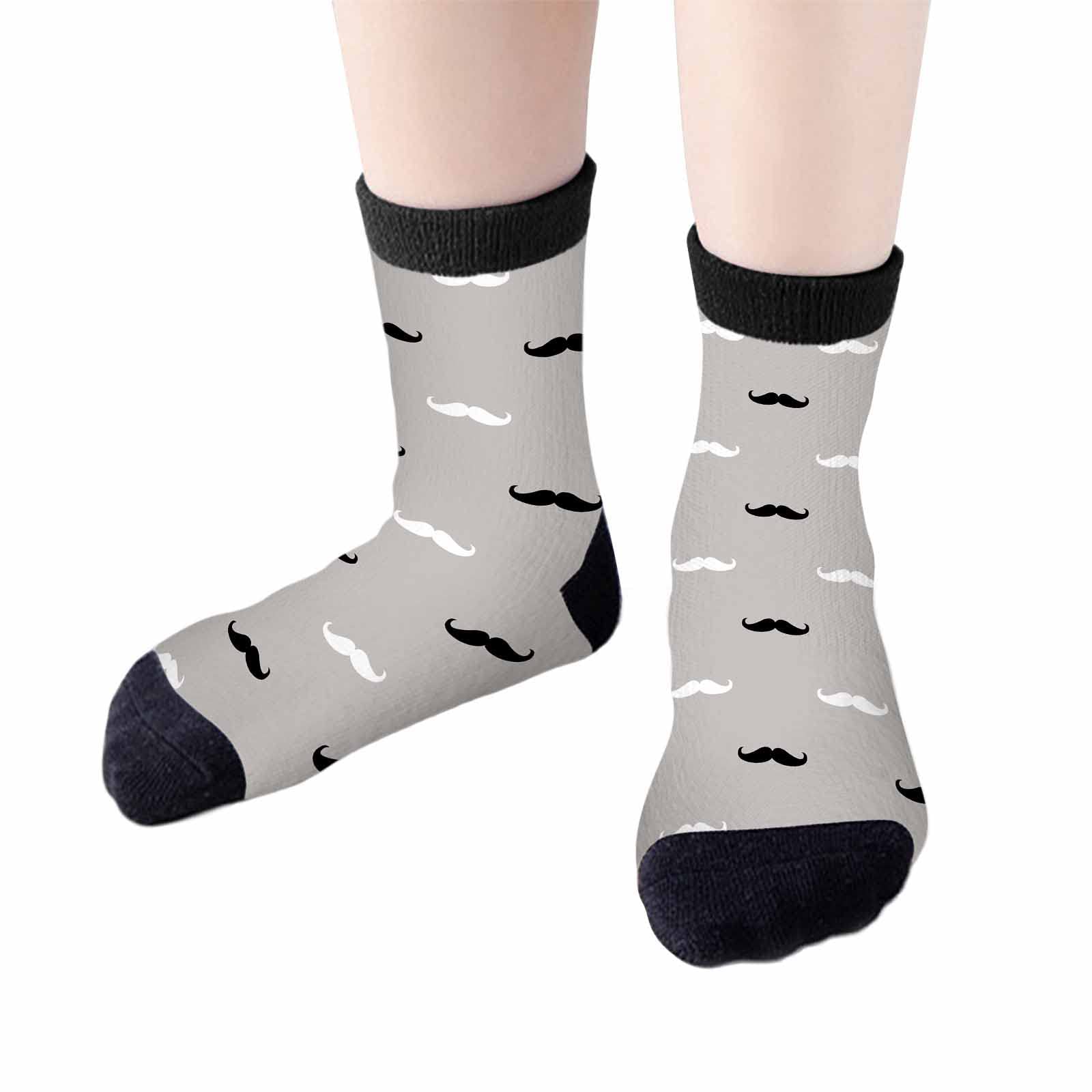 Red Striped Crew Socks for Woman Size 6-8 Christmas Tree Moose Snowflake Dots Lines Girls Socks