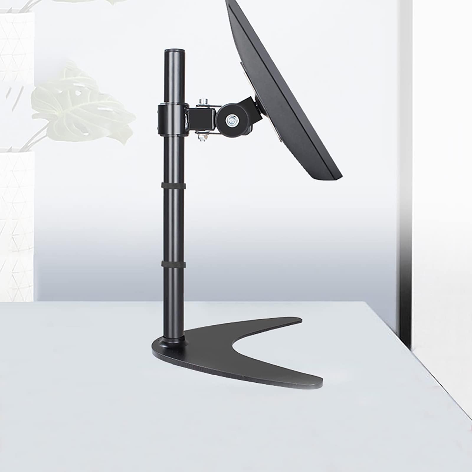 Soporte para TV de mesa inestable solucione el espacio con base de metal giratoria