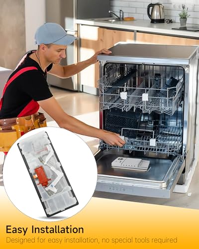 Image of Upgraded DD59-01002A Dishwasher Detergent & Rinse Aid Dispenser Assembly Fit for Samsung Dishwasher