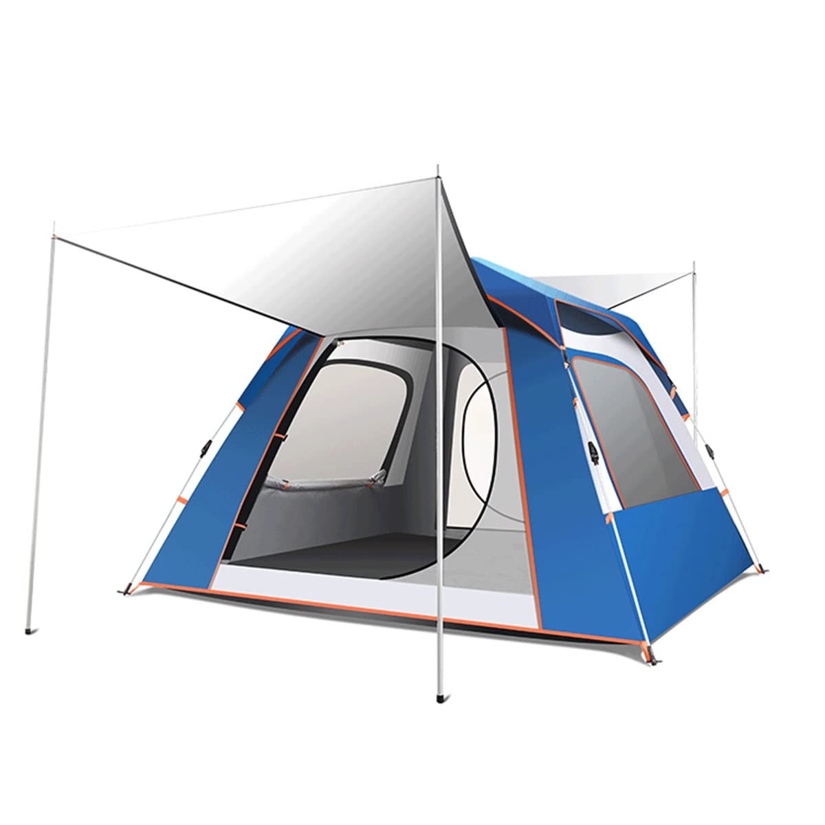 Tienda de campaña para la Playa, Refugio antisol portátil, Suelo Extensible con 3 Ventanas de Malla de ventilación, además de estacas y Cuerdas tensoras para Bolsa de Transporte
