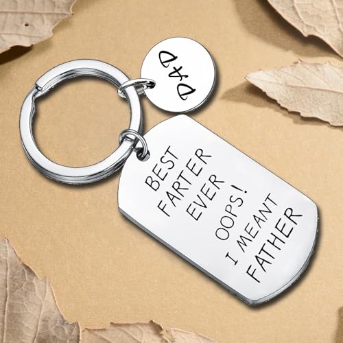 Father Keychain Funny Dad Gifts Best Father Ever Keyring Birthday Father's Day Gifts from Daughter Son Best Dad Gift Idea - Image 3