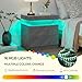 Bingoday LED Night Stand Bedside Table with LED Light Nightstands for Bedroom with 2 Drawers Modern Night Stand for Bedroom