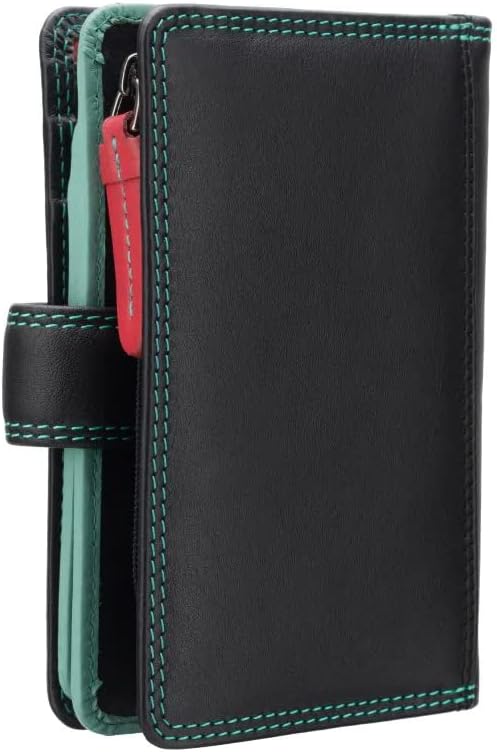 VISCONTI Rainbow Leather Ladies Purse Style RFID Blocking RB51 (Black Rhumba) - Image 2