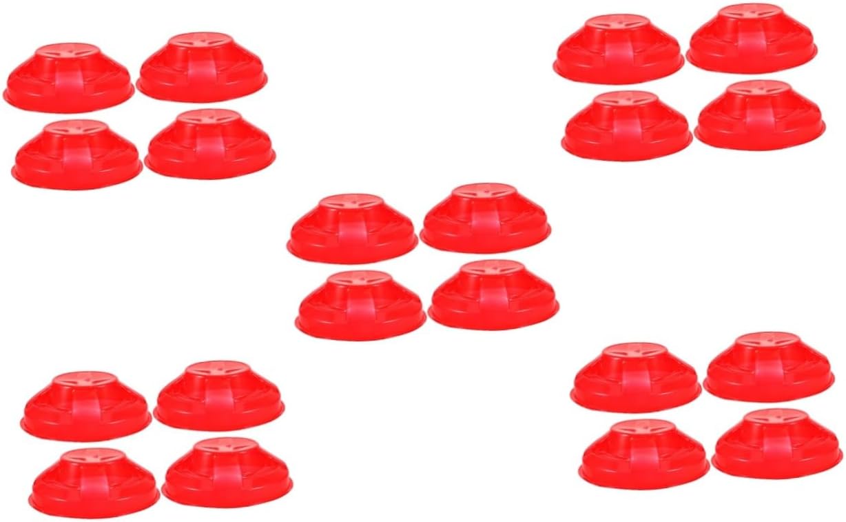 20 Pcs Smokes Alarm Alarm Protective Alarm Cover Red Plastic Smoke Shells Replacement