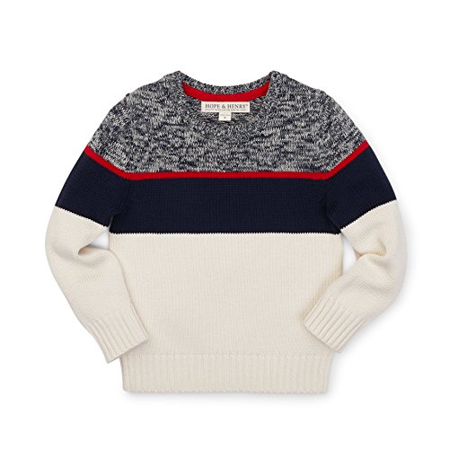 Image of Hope & Henry Boys' Long Sleeve Crew Neck Pullover Sweater