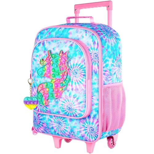 Image of CCJPX Kids Luggage for Girls, Cute Unicorn Suitcase Rolling with Wheels, Travel Carry on for Children Toddler Elementary - Pink