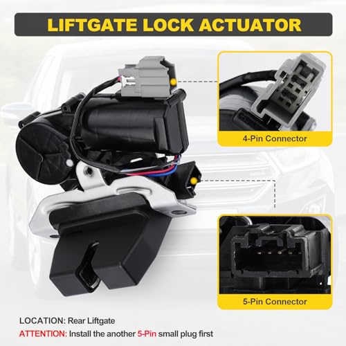 Image of FA1Z7443150B Liftgate Latch Lock Actuator Motor Tailgate Trunk Latch Compatible with Ford Edge Escape Expedition Police Interceptor, Lincoln Corsair MKX Navigator Nautilus, Replace # 931-273