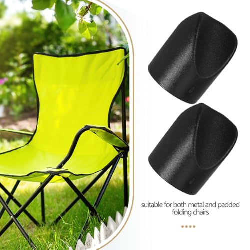 Tapones para patas de silla DOITOOL con base estabilizadora de plástico negro de 7/8" 7