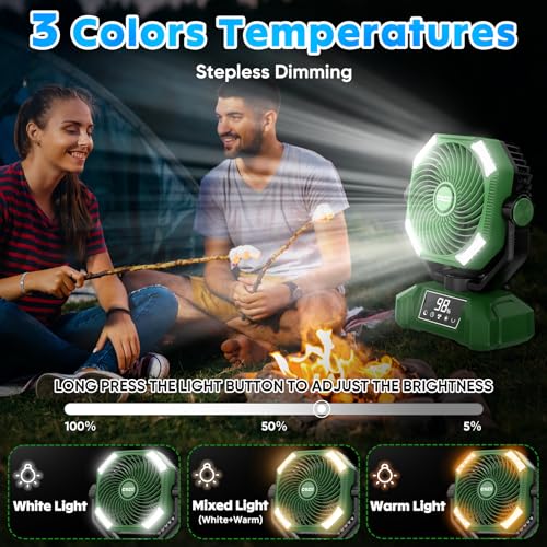 Portable-Fan-Rechargeable-20000mAh-Battery-Operated-Oscillating-Fan-with-Touch-Screen-5-Speeds-Cordless-Desk-Camping-Fan-with-LED-Display-for-Home-Jobsite-Outdoor-Tent-Beach-8-Timing-Lantern