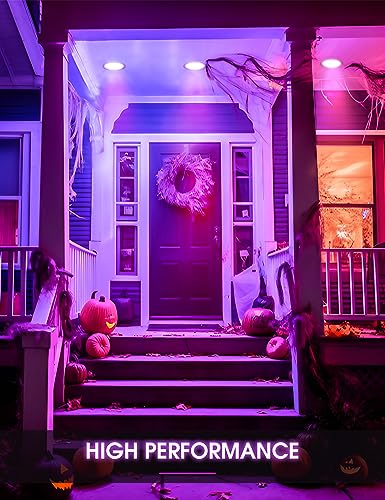 Image of L LOHAS LED Purple Flood Light Bulbs, PAR38 LED Flood Light Outdoor