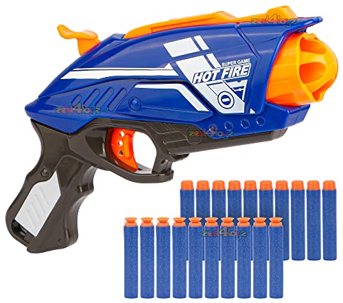Image of zest 4 toyz blaze storm soft bullet toy gun (20 soft bullets) hot fire-Multi color
