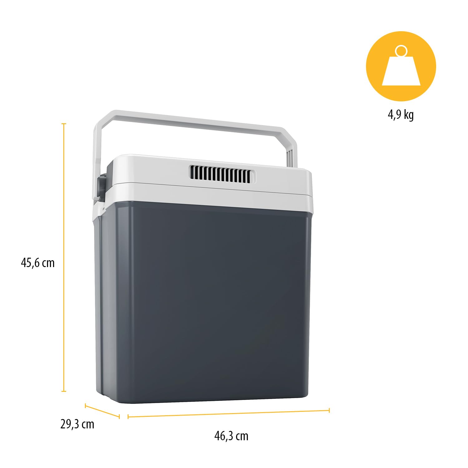 Tristar glacière thermoélectrique - 30 L - Idéale pour Le Camping et Les Longs trajets - Prises 12 et 230 V - 2 Modes - Rafraîchit & réchauffe - KB-7530