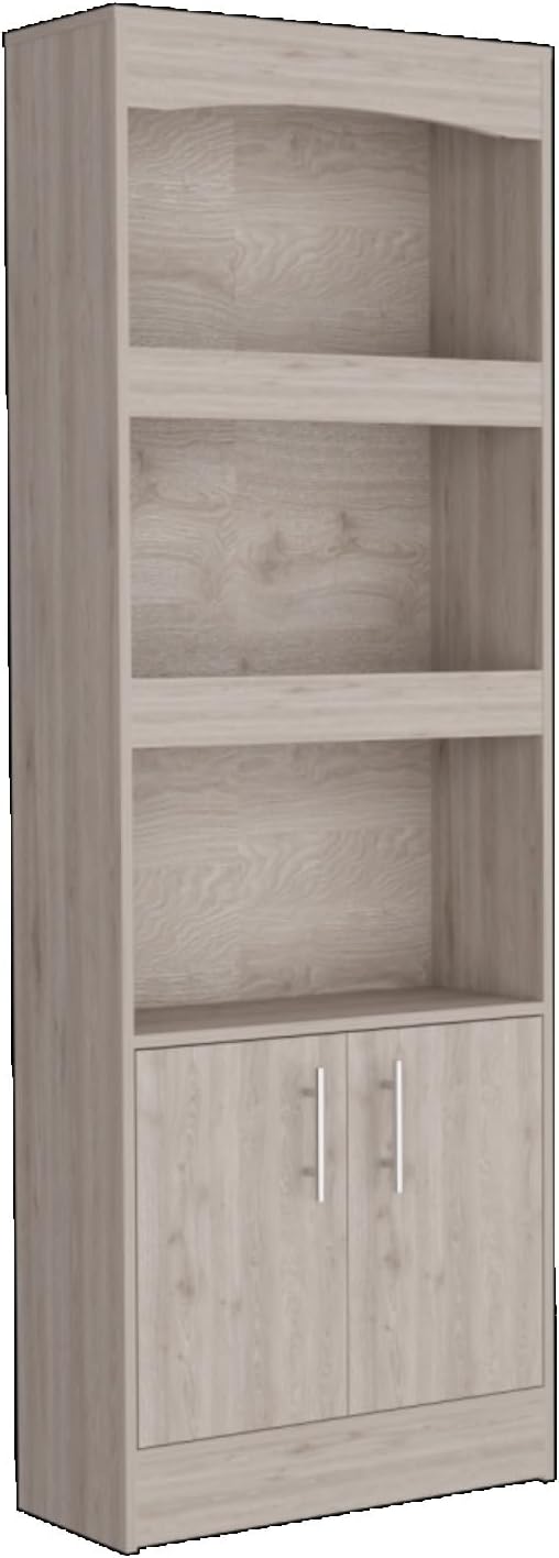 2-Piece Home Office Desk Set with Bookcase and Computer Desk, Easy Interlocking Assembly, Pre-Drilled Holes, Wood for Durable Home Office or Study Room Furniture